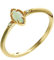 KnSam Gold Au585 14K Ring Echte Goldschmuck, Hochzeitsband mit Opal Marquiseschliff, Gelbgold 585 Freundschaftsringe Verlobungsring für Damen, Gold, Gr.60