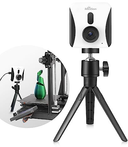 Mintion Beagle Camera V2, verbesserte 3D Drucker Kamera, WiFi Fernüberwachung und Steuerung, Plug & Play, manueller Fokus und digitaler Zoom, Zeitraffervideo, für Ender 3 Pro V2, usw. 3D-Drucker