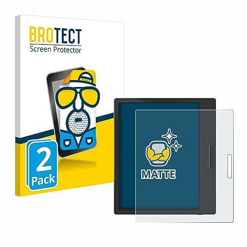 BROTECT Schutzfolie für Boox Page | 2 Stück Entspiegelnder Displayschutz Made in Germany Matte Displayschutz-Folie Anti-Reflex Anti-Fingerprint Einfache Montage
