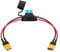 PNGKNYOCN XT60 Extension Cable,14AWG XT60 Male to XT60 Female Power Cord with 15A Fuse for Drone LiPo Battery,Portable Power Station（0.3M/1FT）