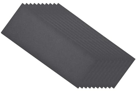 CoCud Feuilles de Ponçage Humide et Sec, 9 Pouces x 3,6 Pouces, Grains 500, Papier de Verre en Carbure de Silicium - (Applications : pour Cloison Sèche, Bois, Métal), 10 Pièces