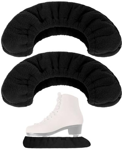 Hejo 1 Paire Protège Lame à roulettes Patin a Glace, Protections de Patins à Glace pour Hockey Figure Skates De Glace, Protège-Patins à Glace Unisexe pour Femmes, Hommes, Adulte, Jeune, Noir