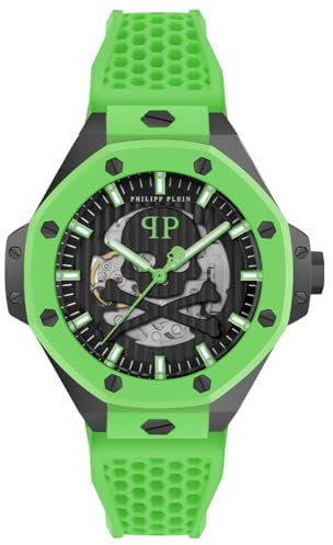 Philipp Plein Herren Uhr Automatik Plein $KELETON ROYAL PWPFA0624 Silikon
