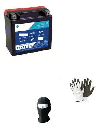 Compatible avec Piaggio Carnaby (M60300) 250 2008 A 2010 Batterie Piaggio PTX14-BS (ENTIÈREMENT SCELLÉE YUASA YTX14-BS) 12V/12A pour Moto Scooter PRÊT À l'emploi DIY 150X87X145