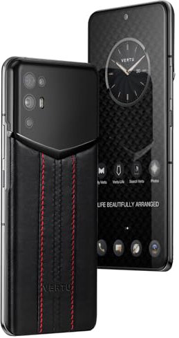 Vertu iVERTU Téléphone débloqué 5G en cuir de vachette - Téléphone débloqué - Crypté sécurisé - Appareil photo 64 MP - 12 + 512 G - 120 Hz FHD+ (1080 x 2400) - Écran OLED - Double SIM - Charge rapide