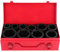10pcs 3/4 Drive Impact Socket Set 6-Point Chrome-Molybdenum Steel Metric Deep Impact Socket Set 22mm 24mm 27mm 30mm 32mm 36mm 38mm 41mm 46mm 50mm