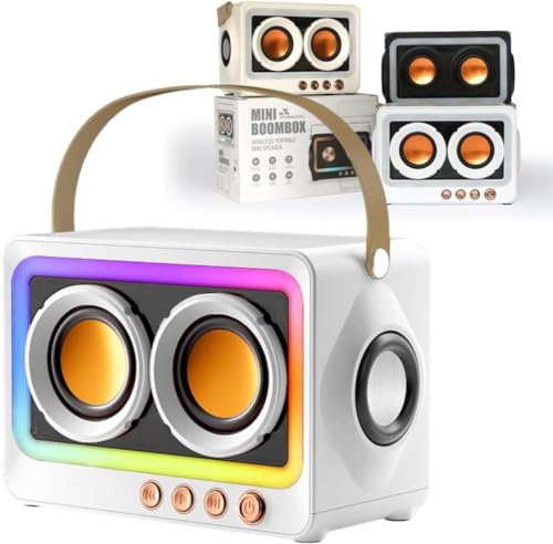 UK Technology Bluetooth Speaker With Lights, Portable Speaker, Smart Mini Speaker, Wireless Bluetooth Speaker, Garden Party Speaker, Bedroom Speaker With LED Light, Changeable Light, Long Battery Life