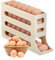 4 Tiers Egg Holder for Fridge - Auto Rolling Fridge Egg Organizer, Space-Saving Egg Dispenser Holder, 30 Eggs Fridge Egg Rack Large Capacity Egg Dispenser for Refrigerator (yellow)