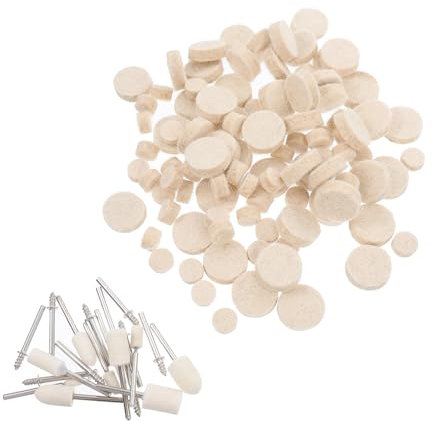 SOLUSTRE 1 Set Auto Polieren Mopp Räder Polieren Rad Polieren Räder Für Bohrer Wolle Polieren Pads 120 Stücke