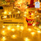 Battery Star Fairy Lights,Gcstnn 19.7ft 40 LED Battery Powered Christmas String Lights with 6hTimer IP65 Waterproof Fairy Lights for Bedroom Window Christmas Tree Indoor Outdoor Decorations,Warm White