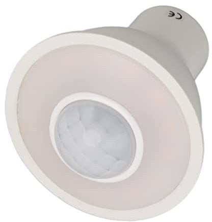 KIMISS Warm Motion Sensor Led Light Bulbs GU10 Motion Sensor Led Bulb Light GU10 Light Bulb, Infrared Human Induction Replacement Bulb for Ceiling Corridor Porch Lamp, 5W 500LM AC