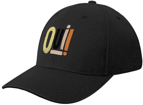 WEIXNCXCJ Baseballmützen Oui! Bucket Hat für Männer und Frauen Geburtstag Trucker Hut Bergsteigen Schaumstoff Party