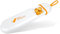 Reisepillenbox, kleine Pillenbox Pillendose für den täglichen Gebrauch BPA-freie Pillendose Pillendose kleiner Pillenbehälter mit Schieber 3 Fächer für Nahrungsergänzungsmittel, Vitamine (weiß/orange)