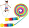 Springseil Kinder, Verstellbare Seilspringen für Fitness, Springseil für Mehrspieler,2.5M Seilspringen Kinder,Regenbogen jumping rope, Skipping Rope Kids für Jungen und Mädchen 4 5 6 7 8 9 10 jahre