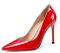 QUEEN HELENA Décolleté con Tacco a Spillo Scarpe Eleganti a Punta Chiusa Donna K4281 (Rosso, Sistema Taglie Calzature EU, Adulto, Donna, Numero, Media, 40)
