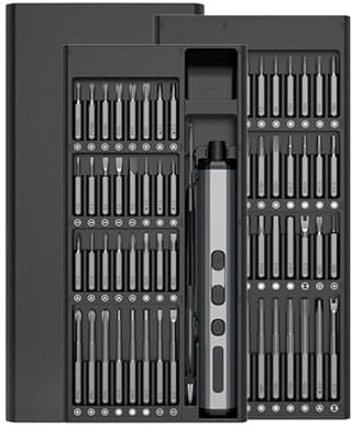 Juego de mini destornilladores eléctricos de precisión con 64 puntas para cámara, reloj, portátil