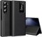für Samsung Z Fold 5 Smart View Hülle, Wallet Smartphone Case, für Samsung Galaxy Z Fold 5 Handyhülle Clear View, Spiegel Flip, Kartenfach Cover, Sichtfenster, Galaxy Z Fold 5 5G Hülle Smart View
