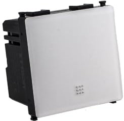 Termostato Connesso WIFI Da Incasso, Compatibile Con Vimar Plana, Occupa 2 Moduli, Colore Bianco, Per Caldaia Boiler,APP TUYA Touchscreen