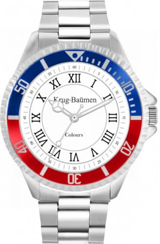 Krug-Baumen Mens Colours Silver Watch