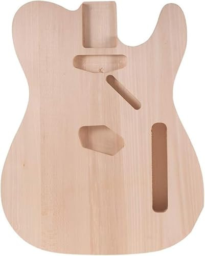 Mtlavishness DIY Electric Guitar Body Unfinished Solid Basswood Guitar Body Ideal for Personalized Guitar Creation Suits for Telecaster Guitar Parts 40.5 * 32.5 * 4cm Body Size