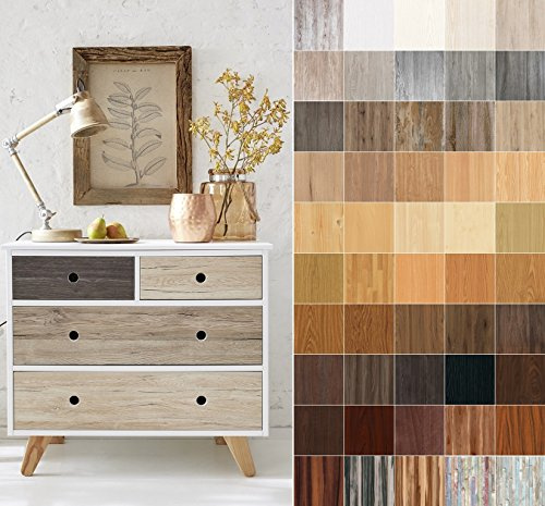 14,28€/m² Klebefolie in Holz-Optik inkl. Rakel & eBook I versch. Dekore & Maße I Selbstklebende Folie Holz für Möbel Küche Tür & Deko I Möbelfolie Holzdekor (Birke, 200 x 67,5cm)