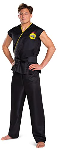 Disguise Cobra Kai Herren-Kostüm für Erwachsene, offizielles Cobra Kai Gi mit schwarzem Gürtel, Erwachsenengröße, wie abgebildet