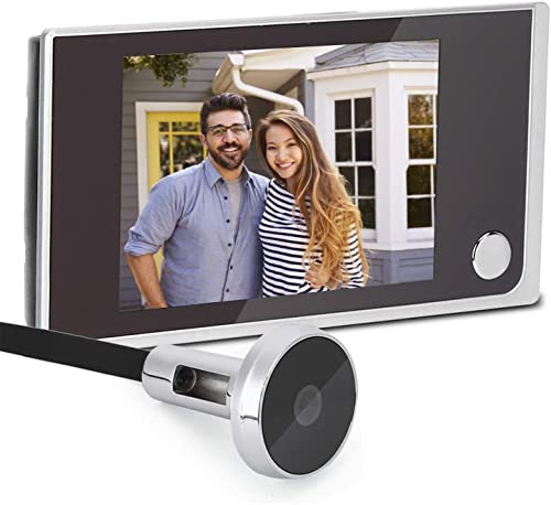 Video Door Viewer Peephole Camera, 3.5 Digital LCD 120 Degree Digital Electronic Peephole Doorbell Camera, Electronic Cat Eye Monitoring, Wireless Door Video Intercom for Home Security