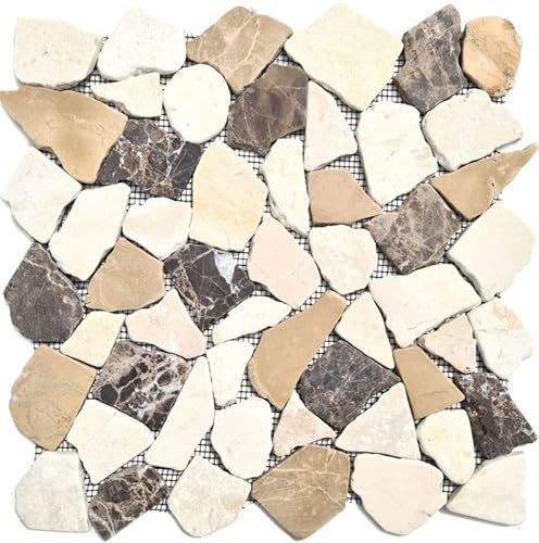 Mosaik MOS44-30-190 - Piastrelle in marmo naturale, colore beige/marrone