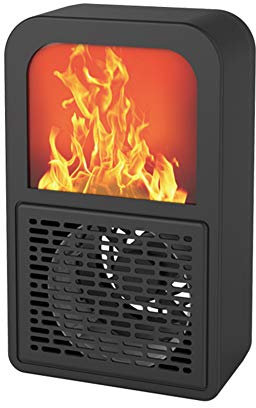 Foern Mini Radiateur Soufflant 400W Multifonctionnel Économie d'énergie Ventilateur de Chauffage Réglages Protection Contre Surchauffe et Renversement