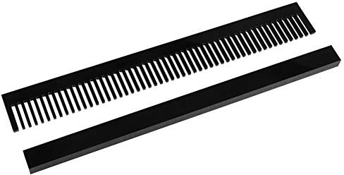 KSTE 320mm Länge Schwarz Aquarium Weir Überlaufkamm Removable Marine-Sump