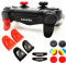 L2 R2 Triggers Ps4 (2 paires d'extendeurs, 6 poignées de stick, 2 paires d'autocollants LED pour manette PS4 Dualshock noir/rouge