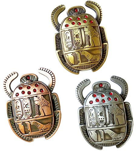 NileCart Kühlschrankmagnete aus Metall, ägyptischer Skarabäus, 6,3 cm, hergestellt in Ägypten, 3 Stück