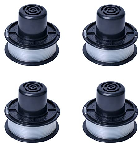 Poweka Grass Strimmer Spool and Line Compatible with Black+Decker Replace GL250, GL310, GL360 Spools String Trimmers Tool (Pack of 4)