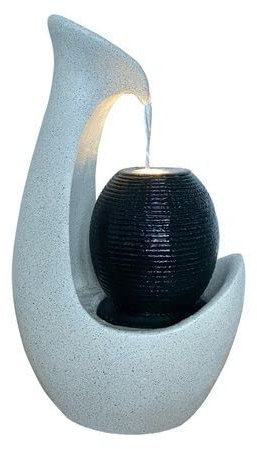 Tranquility Marion Mains Powered Water Feature With Water Tablets, Waterfall, Water Fountain, Garden Decoration, Garden Feature