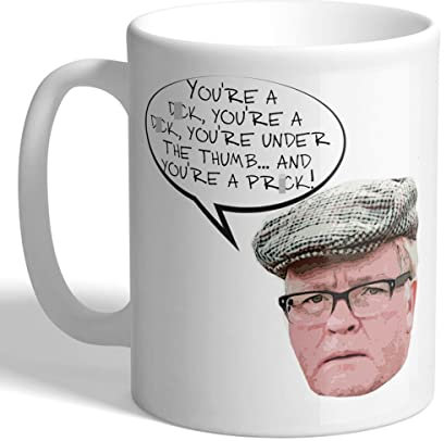 I Love Mugs - You're a D*ck, You're a D*ck... and You're a Pr*ck! - Winston - Scottish TV - Still Game - Mug, Ceramic, 11fl.oz.