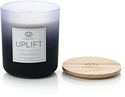 Serenity Scented Soy Wax Candle - Uplift Dragonfruit, Coconut Water & Grapefruit 270g