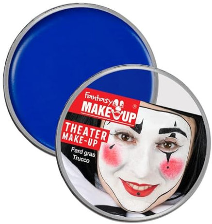 NEU Kinderschminke Karneval Theater-Make-Up / Creme-Schminke auf Fettbasis, 25g, Blau
