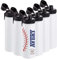 6 Pack 24oz Personalized Water Bottle Bulk, Aluminum Sublimation Water Bottle with Spout Lid & Handle for DIY Gift, White