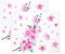 DONGKER Autoaufkleber, 2 Stück Kirschblüten Auto Aufkleber, 25x24cm, Multifunktionell Blumen Wandaufkleber für Auto, Motorrad, Heimdekoration