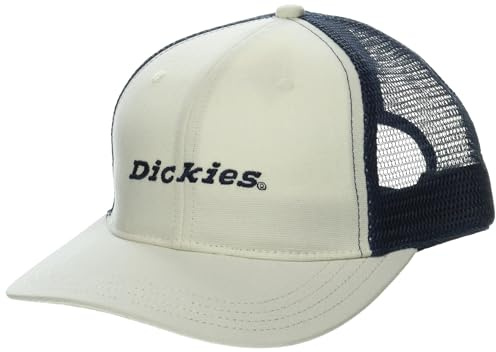 Dickies Men's Two-Tone Trucker Cap Natural Beige Snapback Hat