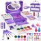 Schminkkoffer Mädchen - Kinderschminke Set Mädchen 66Pcs, Waschbar Schminke Kinder Mädchen Spielzeug für Weihnachts Geburtstags Geschenke für Mädchen 3 -12 Jahre