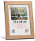 3-B Cornice portafoto HIT – marrone (rovere con venature ottiche del legno) – 13 x 18 cm – Cornice in legno, cornice portafoto con vetro acrilico