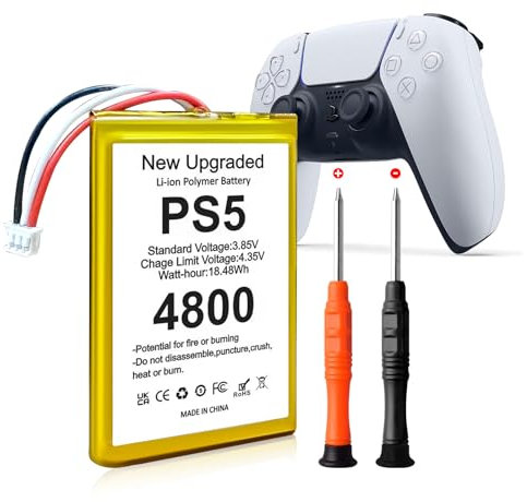 Batterie Li-ion de rechange pour manette sans fil Sony PS5 Playstation 5 DualSense 4800 mAh