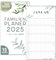 Familienkalender 2025 5 Spalten FLORAL Familienplaner 2025 und Okt-Dez 2024 Wandkalender 23 x 43cm Planer für Familie 2025 Wandplaner STICKER Recycling Urlaub, Pflanzkalender Blume Flower Garten