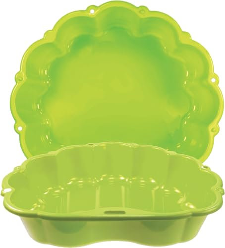 Ondis24 Conchiglia d'acqua per sabbiera, 2 pezzi, in plastica, con coperchio (nuvola lime, 87 cm)