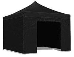 Telo di Ricambio Laterale per Gazebo Pieghevole 3x2m Impermeabile Ricambio Nero