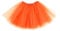 Tüllrock Damen Retro Tütü Rock Dreilagiger Tüll Tutu Rock für Erwachsene mit Futter 80er Jahre Tüll Rock für Halloween Rock Party Festival Feier Orange