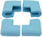 4 Pack Foam Corner Guards Edge Protectors, Safety Bumper W Self-Adhesive Tape Furniture Corner Glass Coffee Table Edge Guard Soft Rubber Baby Proofing, U Type,Blue foam edge protectors