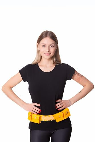 Cosplaya Gelber Allzweck-Kostüm-Gürtel – Herren, Damen, Herren, Erwachsene, Cosplay-Zubehör, Halloween-Kostüm-Gürtel, gelb, Eine Größe passt meistens