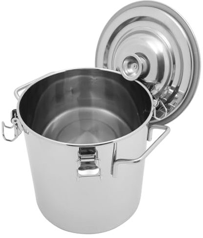 GREENADSCAPE 20x20 Dual Griff Luftdichten Lagerung Eimer Edelstahl Camping Liefert Wesentliche